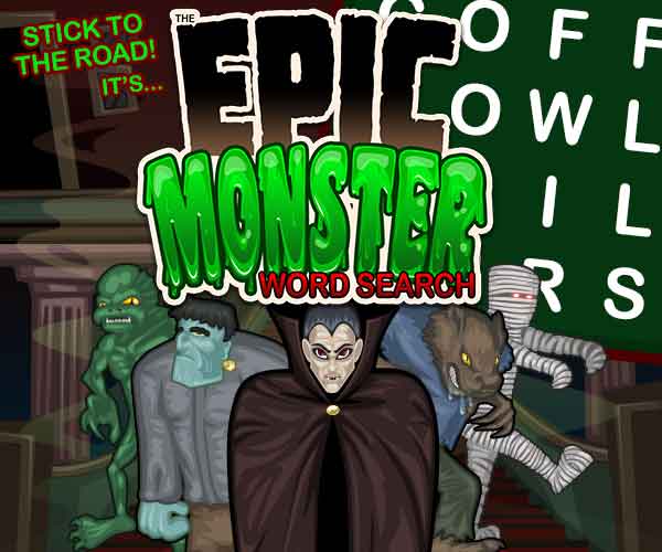 Epic Monster Word Search